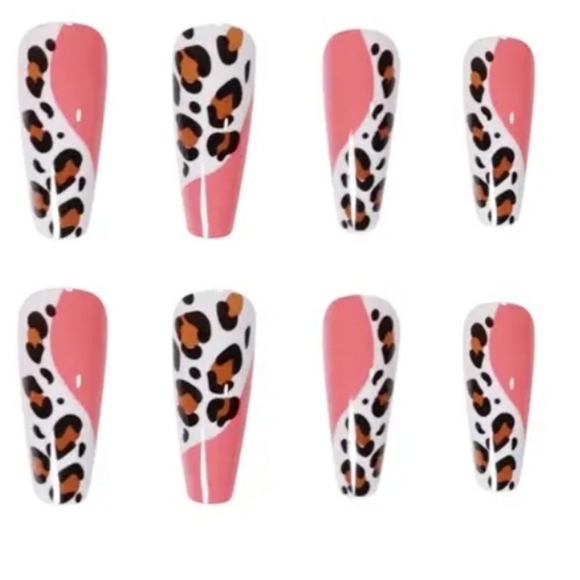 24pcs Leopard Print Press On Nails - Picture 2 of 3